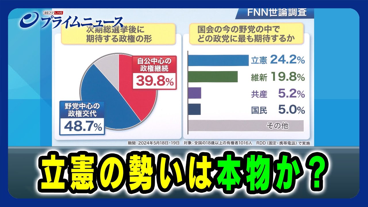 【泉代表続投の条件は】立憲の勢いは本物か？ 2024/5/24放送＜後編＞