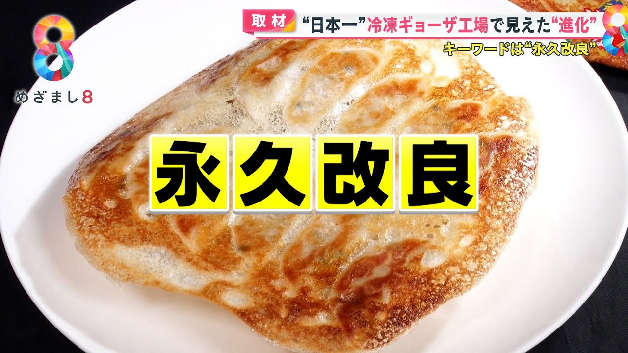 【注目】進化続ける「冷凍食品」高級志向から最新技術まで 冷凍ギョーザここがスゴい【めざまし８ニュース】