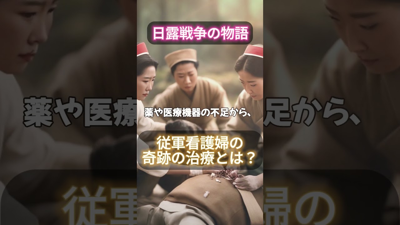 【日露戦争の物語】従軍看護婦の奇跡の治療のとは？日本の大国への台頭を世界に知らしめる戦い！ #解説 #戦後 #勇気 #雑学 #戦争と平和 #モチベーションがあがる