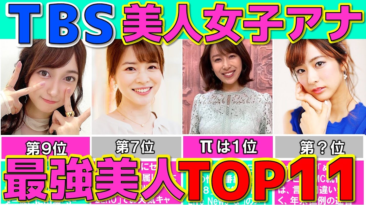 TBS 女子アナ 2024 最強に美人な女子アナウンサーランキングTOP11 【めざましテレビ】
