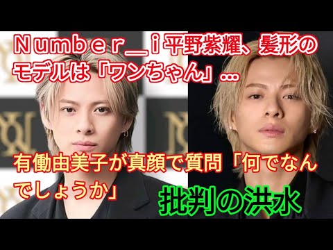 Ｎｕｍｂｅｒ＿ｉ平野紫耀、髪形のモデルは「ワンちゃん」…有働由美子が真顔で質問「何でなんでしょうか」 entertainment world