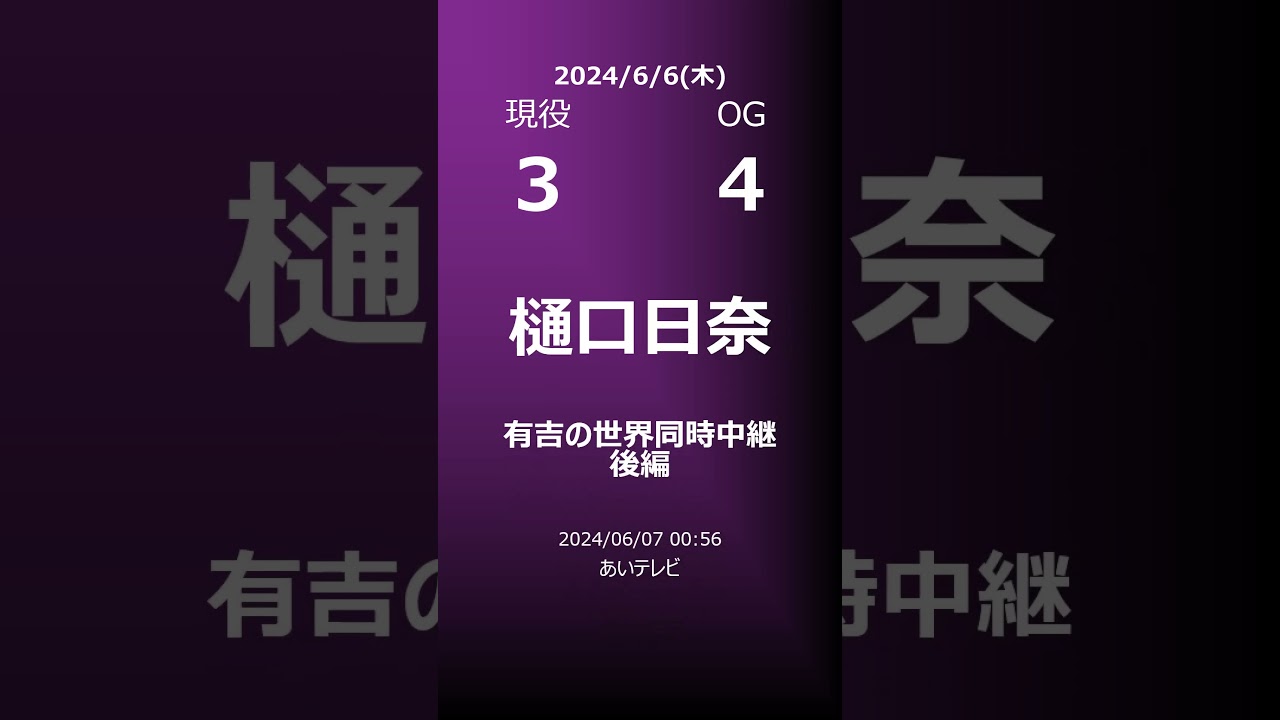 【明日の乃木坂】地方局他 2024/06/06 #shorts #乃木坂46 【番組出演】