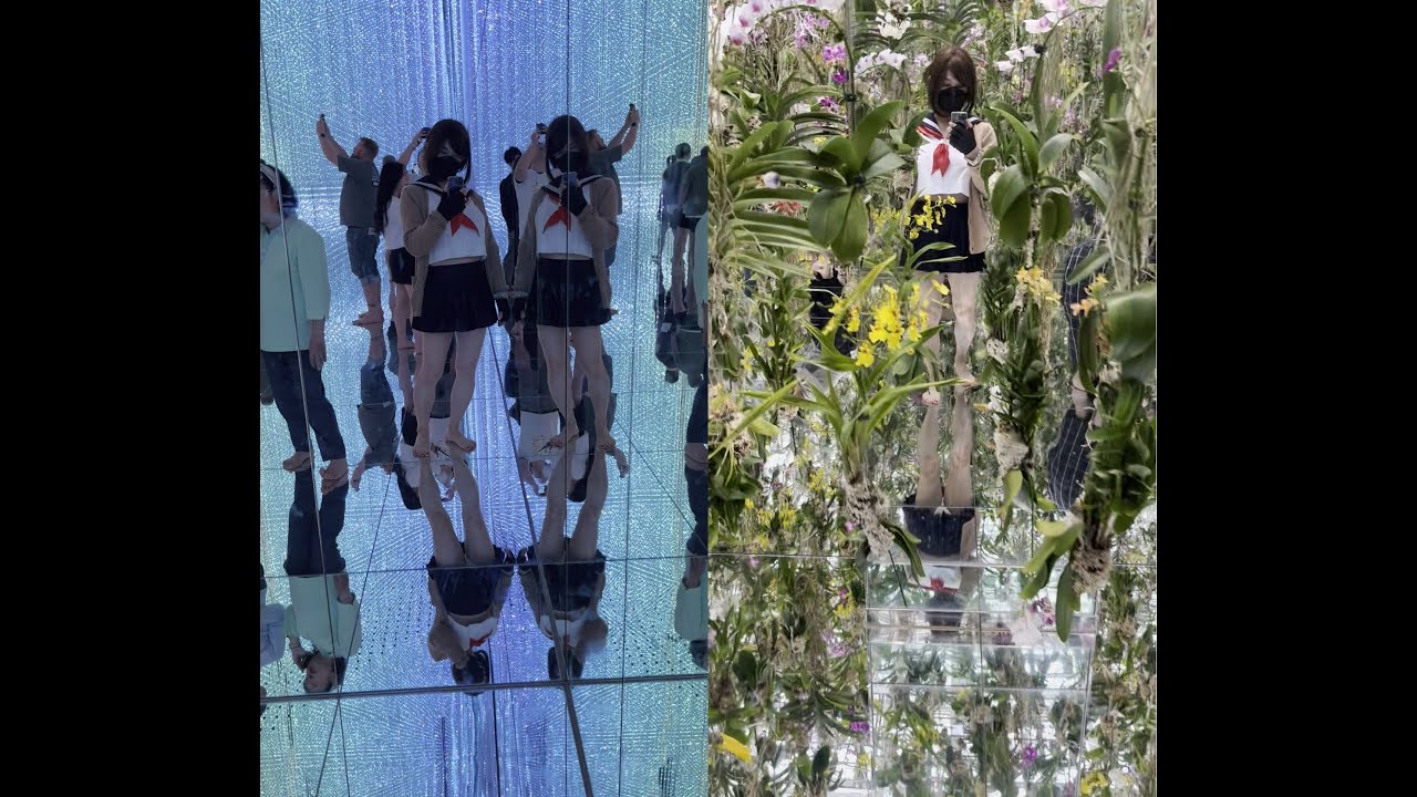 床が鏡張りの美術館　チームラボプラネッツ豊洲　 teamLab Planets tokyo