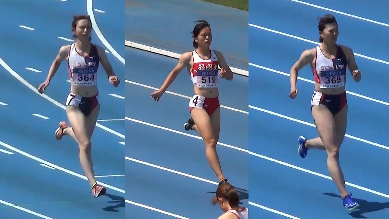 奥野由萌・山形愛羽・青山華依など 予選 女子100m 日本学生個人陸上2024