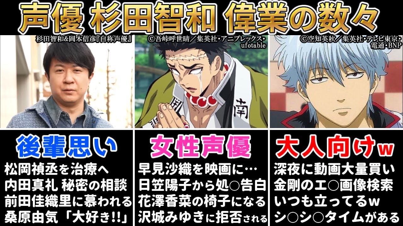 【2024最新】声優 杉田智和の偉業を完全解説!! 杉田さんを大好きになる動画【どれだけ知ってる?】