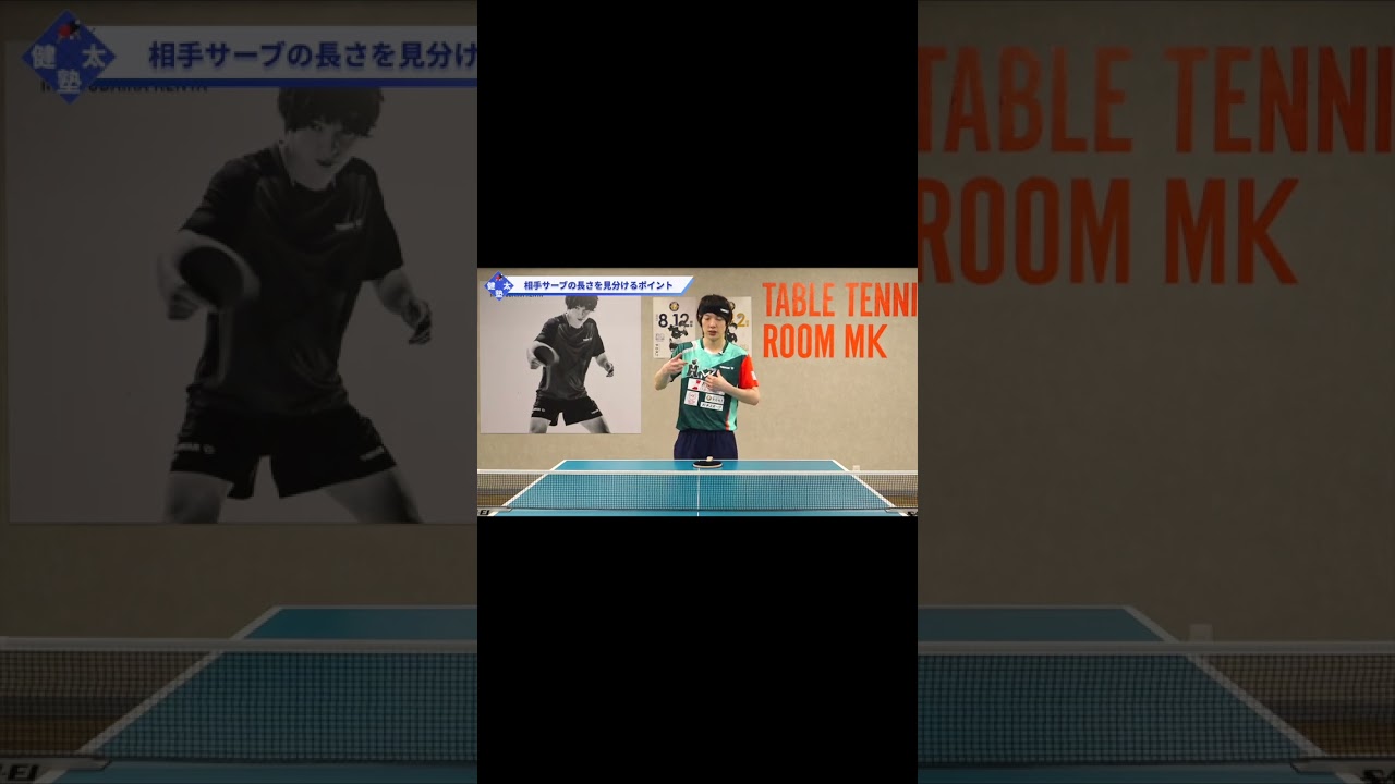 台から出たサーブに対するフォアドライブ解説【ワンポイントレッスン#98】#shorts