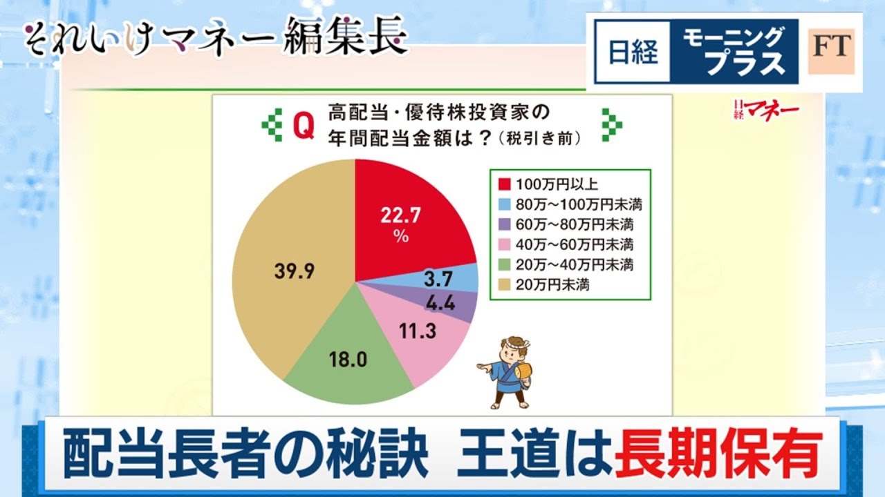 配当長者の秘訣 王道は長期保有【日経モープラFT】