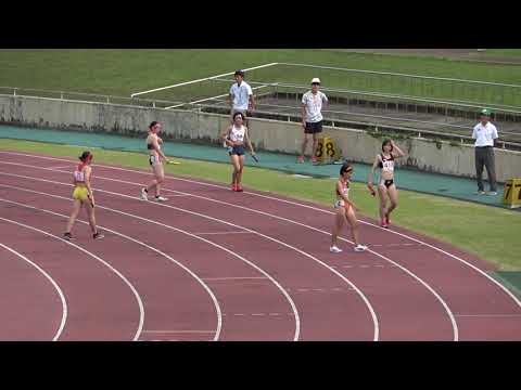 20240614154935ＩＨ南九州予選宮崎大会女4×100ｍＲ決勝 宮崎北/宮崎47"02：木原万里花(3)・渡邉ひより(2)・久枝 里緒(3)・西村 英眞(2)
