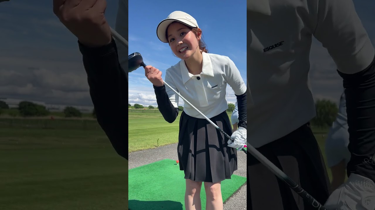 ラウンド回る前に笹井千織が今日の調子チェック！！本編も見てね！！
