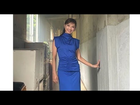 T2- 望月理恵、“超深めスリット”から美麗な太もも「参りました、モッチーめっちゃ綺麗」「色っぽい」