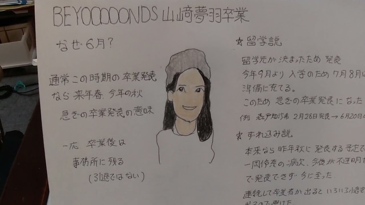 BEYOOOOONDS山﨑夢羽卒業が急すぎる件