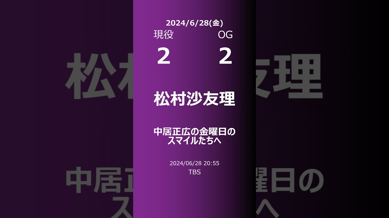 【明日の乃木坂】現役・OG 2024/06/28 #shorts #乃木坂46 【番組出演】