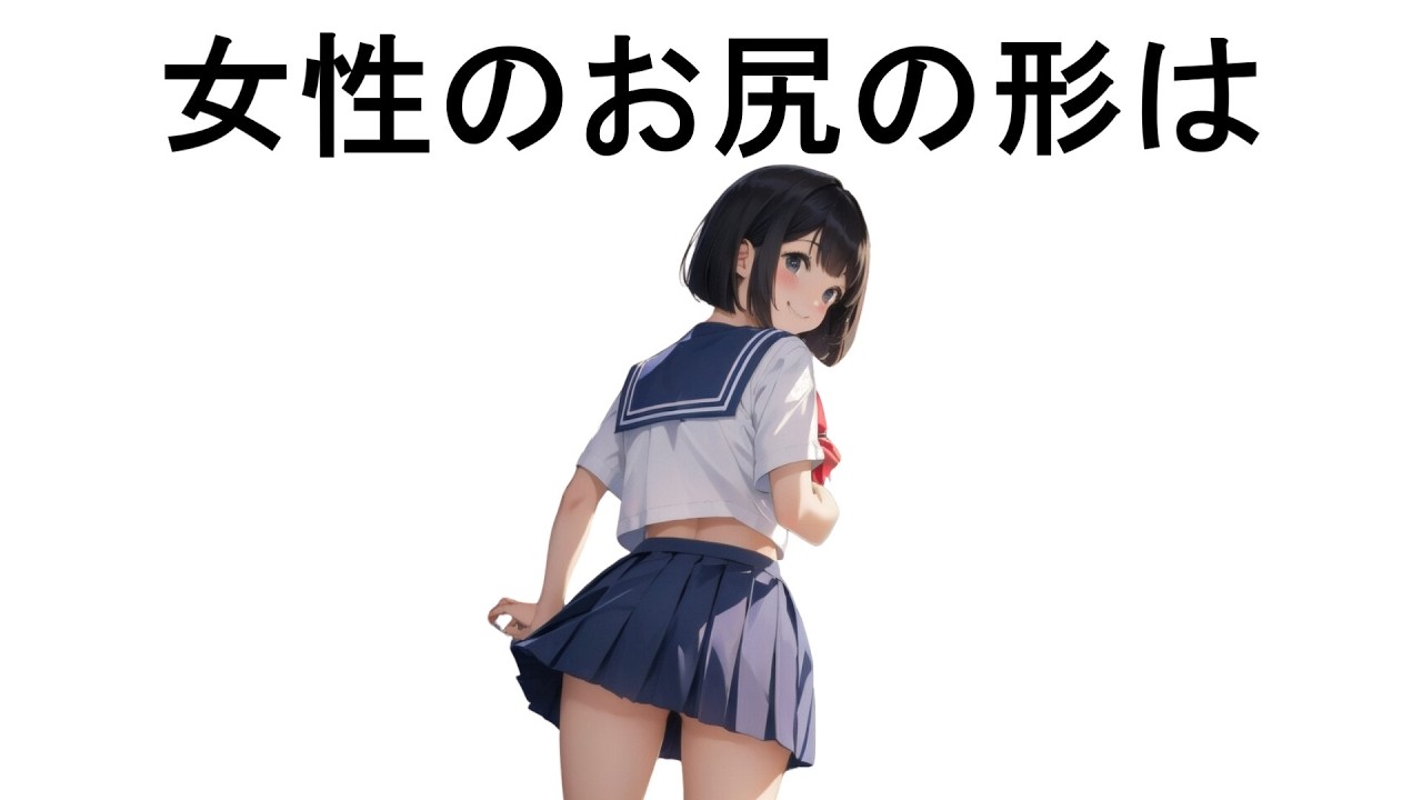 【衝撃事実】お尻の形でわかる【面白い雑学】