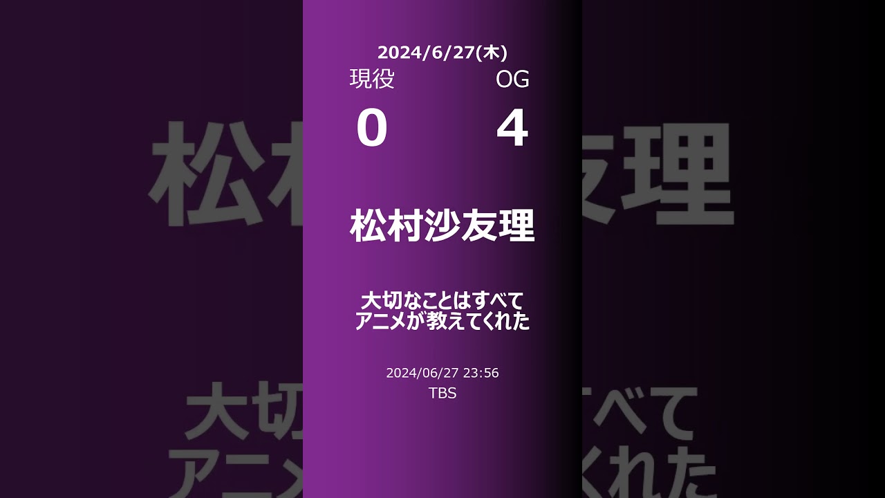【明日の乃木坂】現役・OG 2024/06/27 #shorts #乃木坂46 【番組出演】