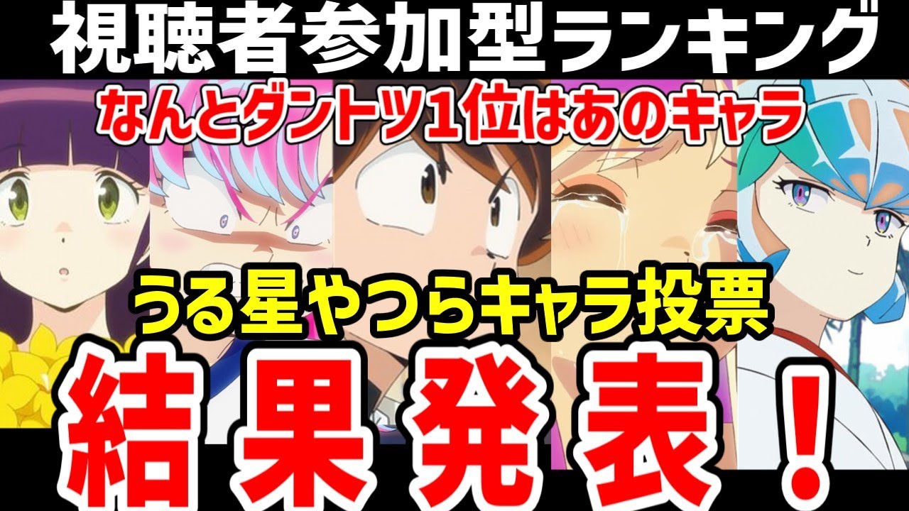 【うる星やつら】人気投票結果発表！なんとダントツ1位はあのキャラ【ランキング】