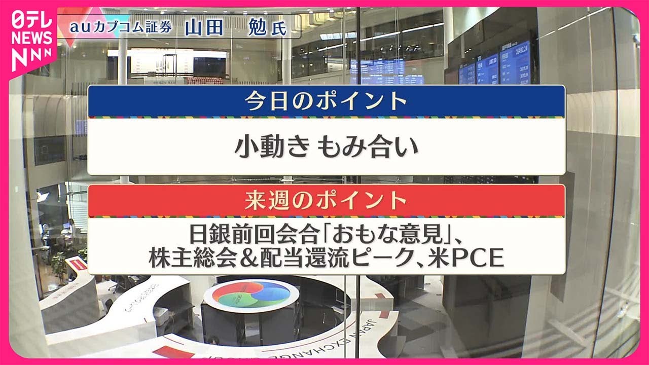 【6月21日の株式市場】株価見通しは？  山田勉氏が解説