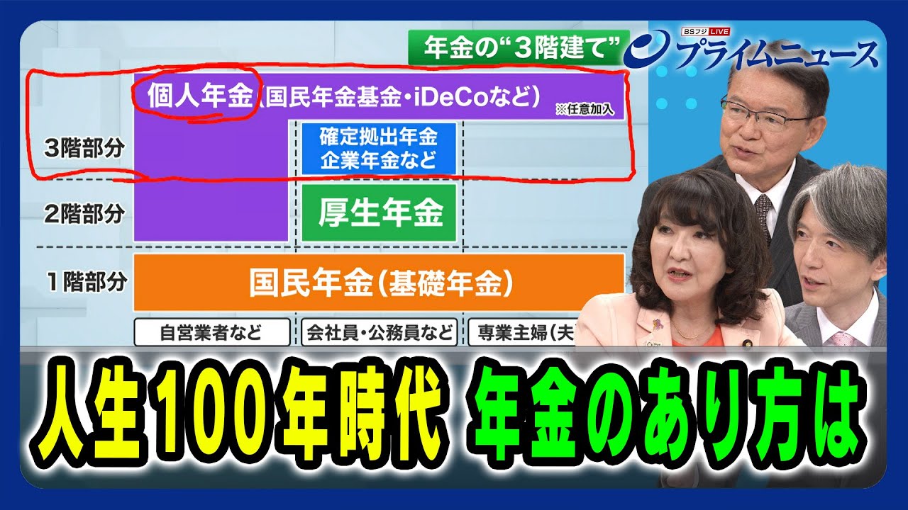 【存続？撤廃？「在職老齢年金制度」】人生100年時代 年金のあり方は  片山さつき×長妻昭×加谷珪一 2024/7/3放送＜後編＞
