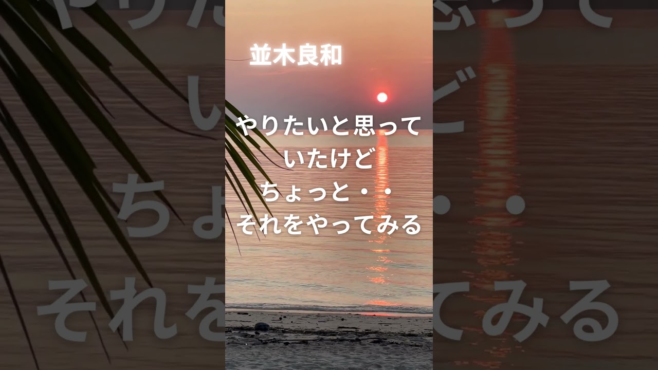 【並木良和さん】ワンポイントアドバイス