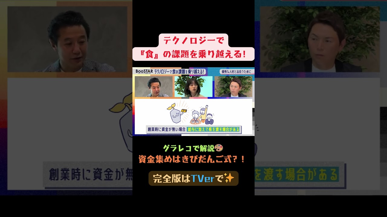 【BooSTAR】資金集めはきびだんご式？！ #スタートアップ #経営者  #入山章栄 #弘中綾香 #株式 #資金 #きびだんご