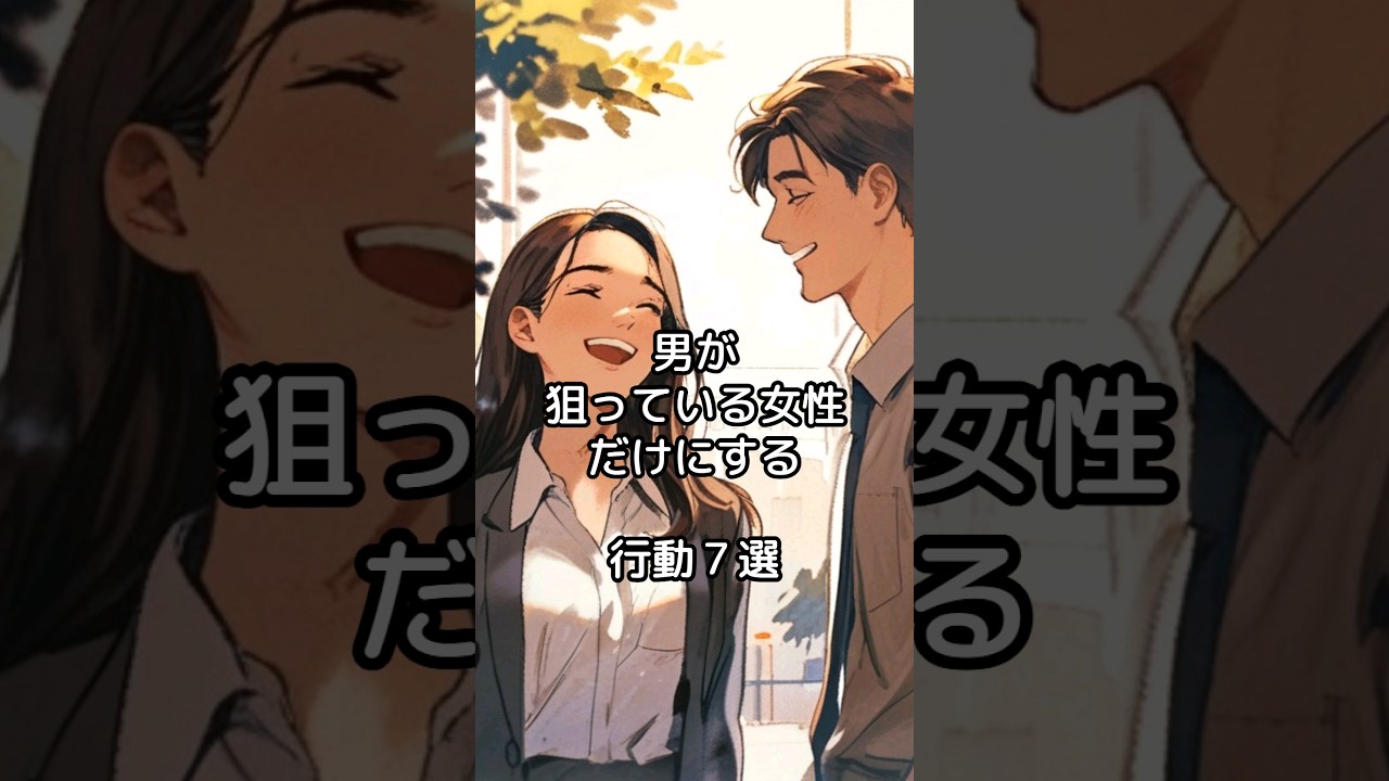 男が狙っている女性だけにする行動７選 #shorts