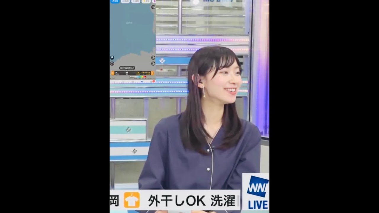 【檜山沙耶】「あれ？日本が無いですね」とか言うパワーワード【ウェザーニュースlive】
