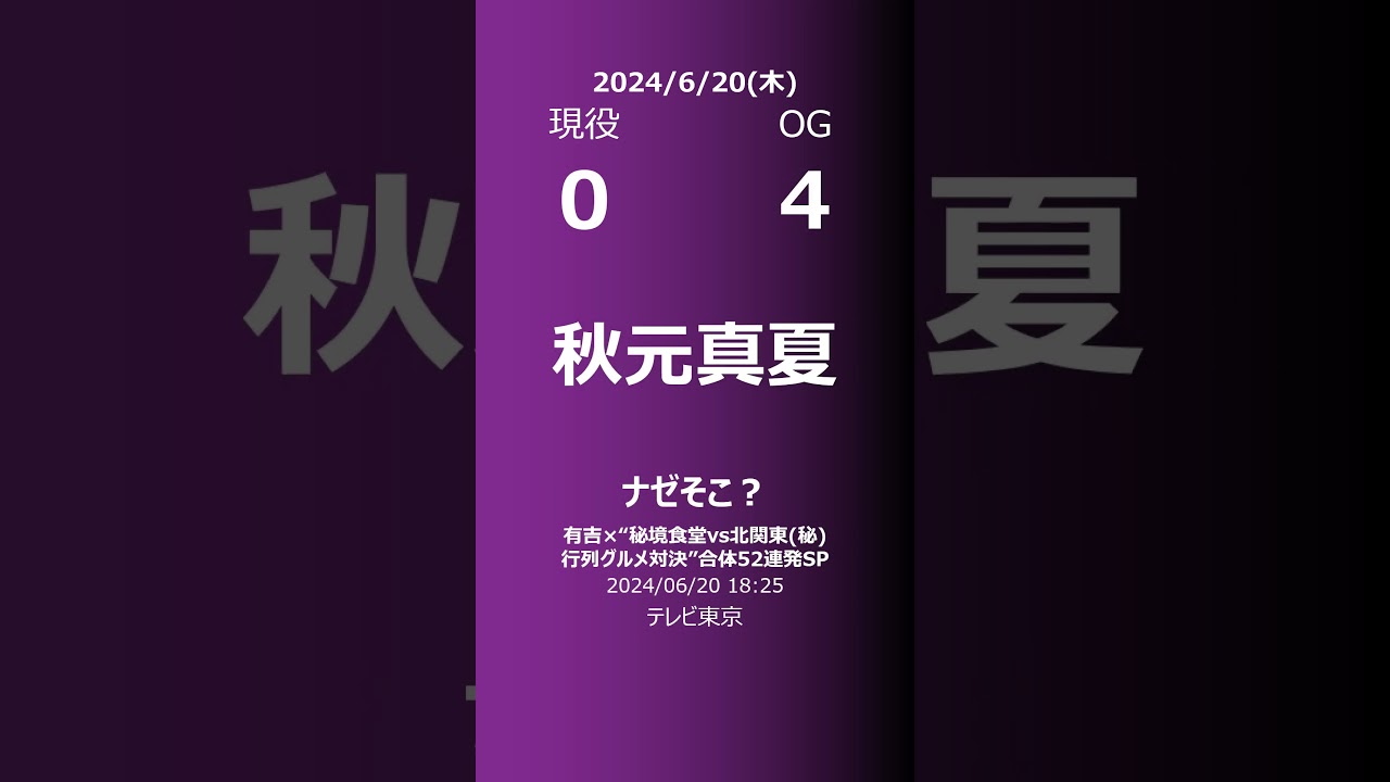 【明日の乃木坂】現役・OG 2024/06/20 #shorts #乃木坂46 【番組出演】
