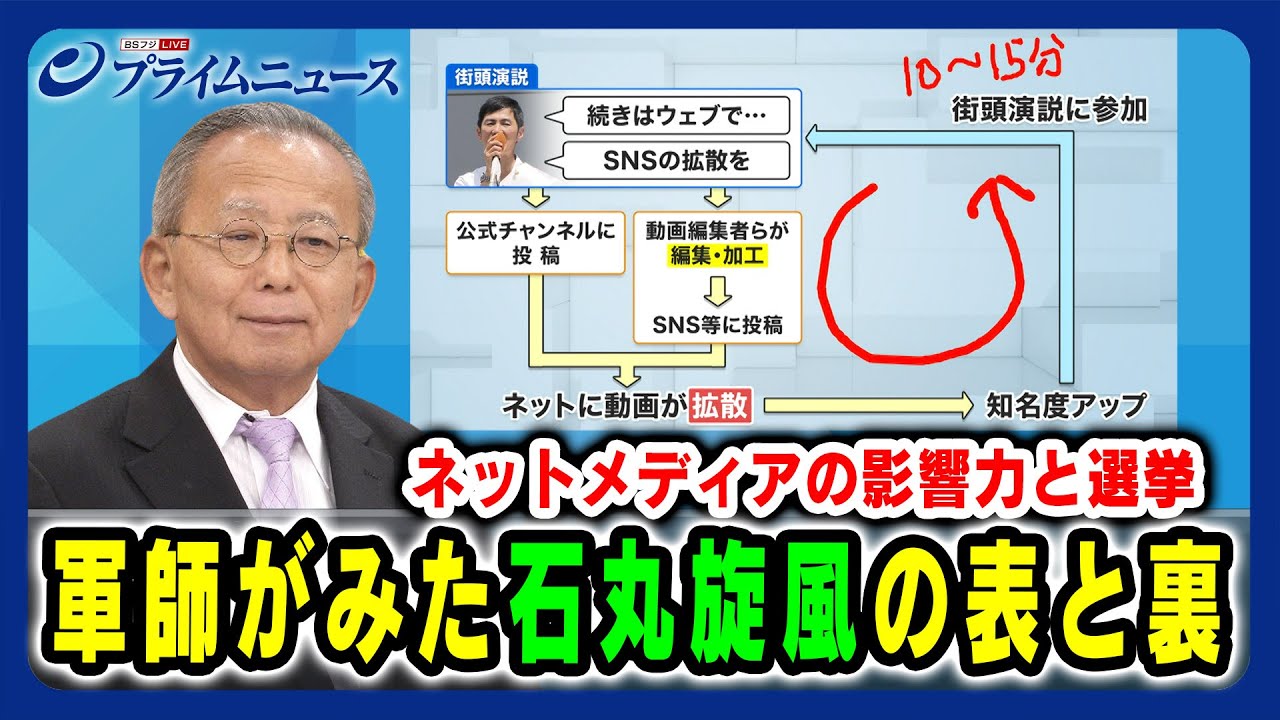 【石丸陣営 藤川晋之助氏出演】ネットメディアの影響力と選挙 軍師がみた石丸旋風の表と裏  2024/7/12放送＜前編＞