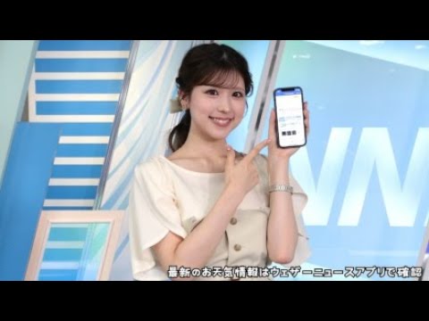24.07.12 BS版 ウェザーニュース モーニング 🟦 #小林李衣奈 🐹 60fps