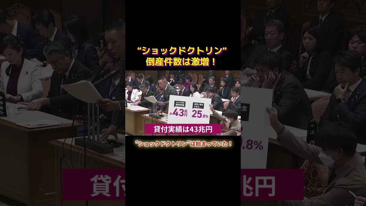 ”ショックドクトリン”は始まっていた！ショートL #shorts #れいわ新選組 #れいわ #山本太郎