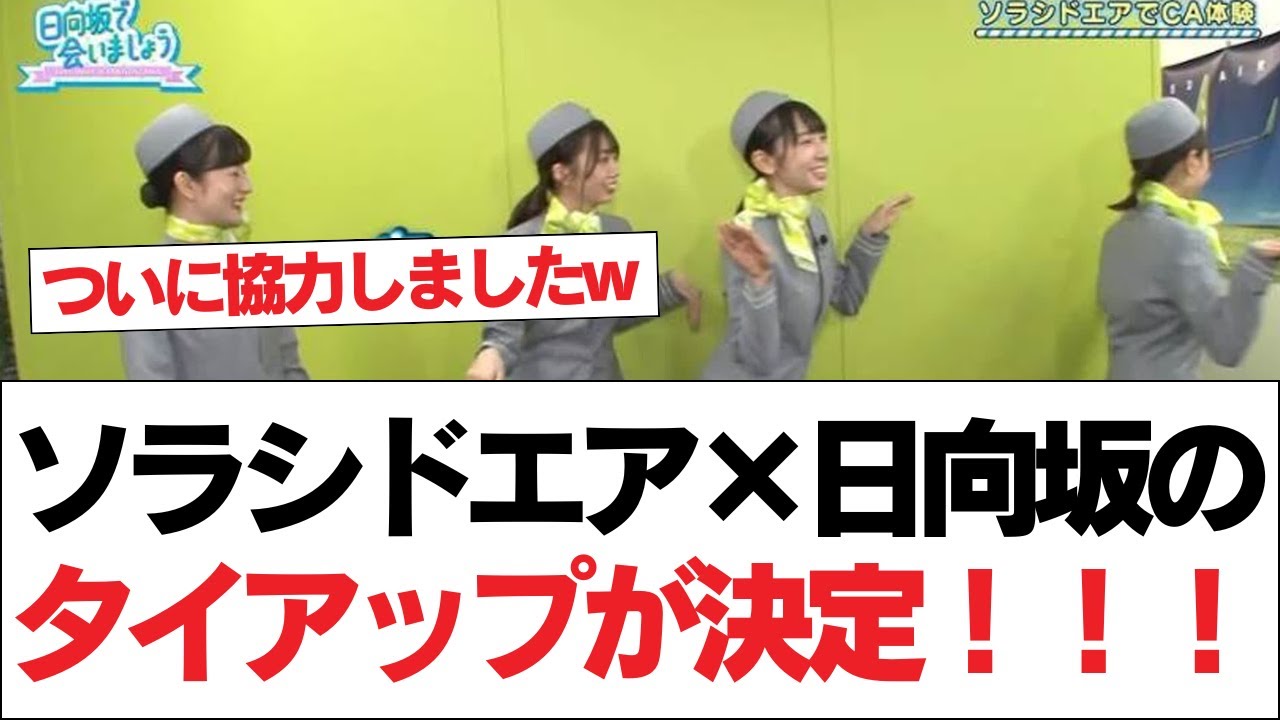 【超朗報】ソラシドエア×日向坂のタイアップが決定！！！【日向坂で会いましょう】#日向坂46 #日向坂で会いましょう #乃木坂46 #櫻坂46