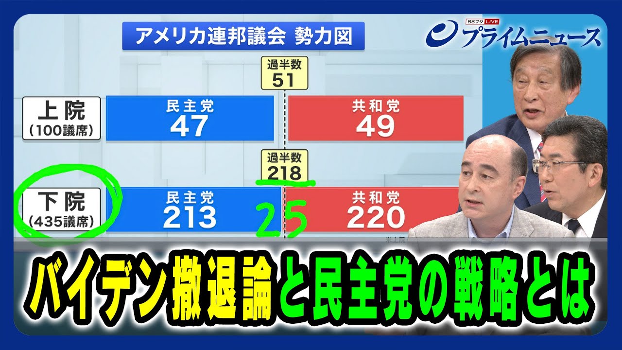 【もしトラから確トラ？】バイデン撤退論と民主党の戦略とは 古森義久×ジョセフ・クラフト×海野素央 2024/7/19放送＜後編＞