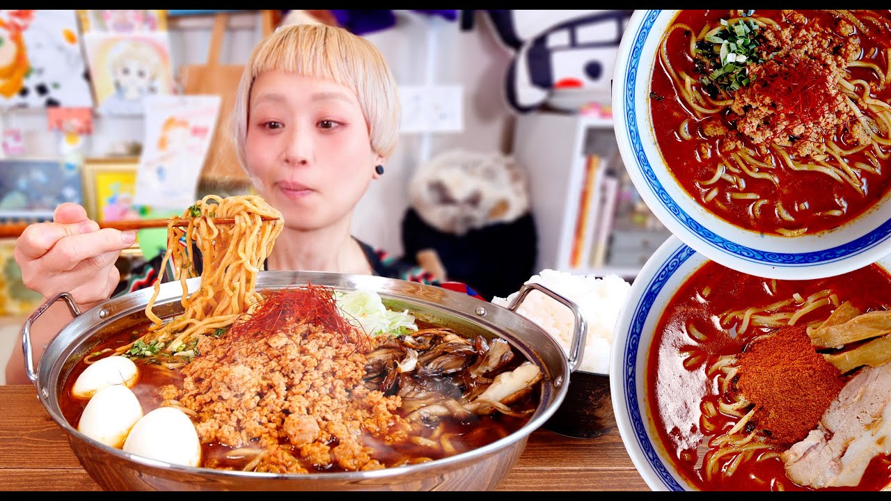 【大食い】「旨辛魚」アニキさんが辛い麺を送ってきてくれたのであれと食べ比べ。【モッパン】【MUKBANG】