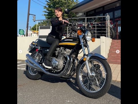 T2- 大島由香里アナ「KAWASAKI Z1」「YAMAHA RZ350」に乗る 「絶版車似合ってます」「リアル峰不二子みたい」