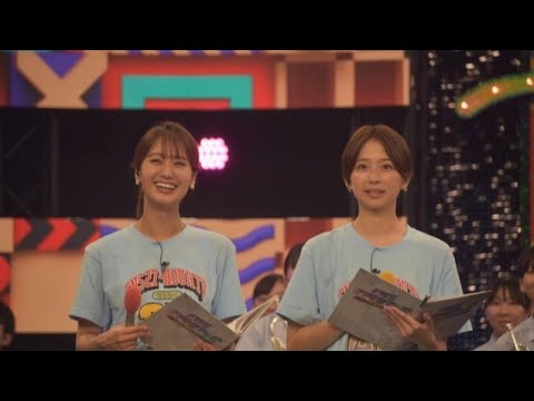 【FNS27時間テレビ】井上清華アナ＆小室瑛莉子アナ、びしょ濡れのハプニングで悲鳴も…すぐさま落ち着き取り戻す