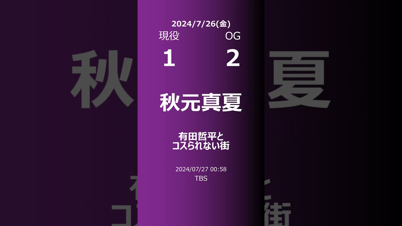 【明日の乃木坂】現役・OG 2024/07/26 #shorts #乃木坂46 【番組出演】