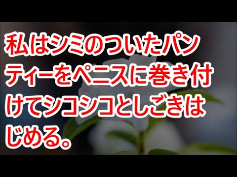 私はシミのついたパンティーをペニスに巻き付けてシコシコとしごきはじめる。【朗読】 (朗読)