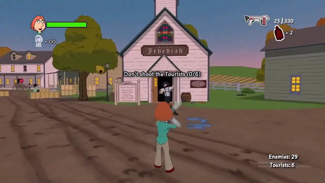 I played with Lois and i was winning in this mission - Family Guy game 2024.7.28