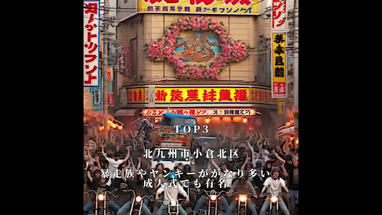 福岡県の治安が悪いエリア#shorts #治安 #危険 #top5