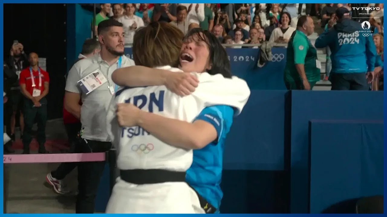 【柔道女子】角田夏実 金メダル第1号！今井コーチと涙の抱擁 遅咲きの柔道家がついに掴んだ頂の景色 ｜パリオリンピック 柔道女子48キロ級決勝
