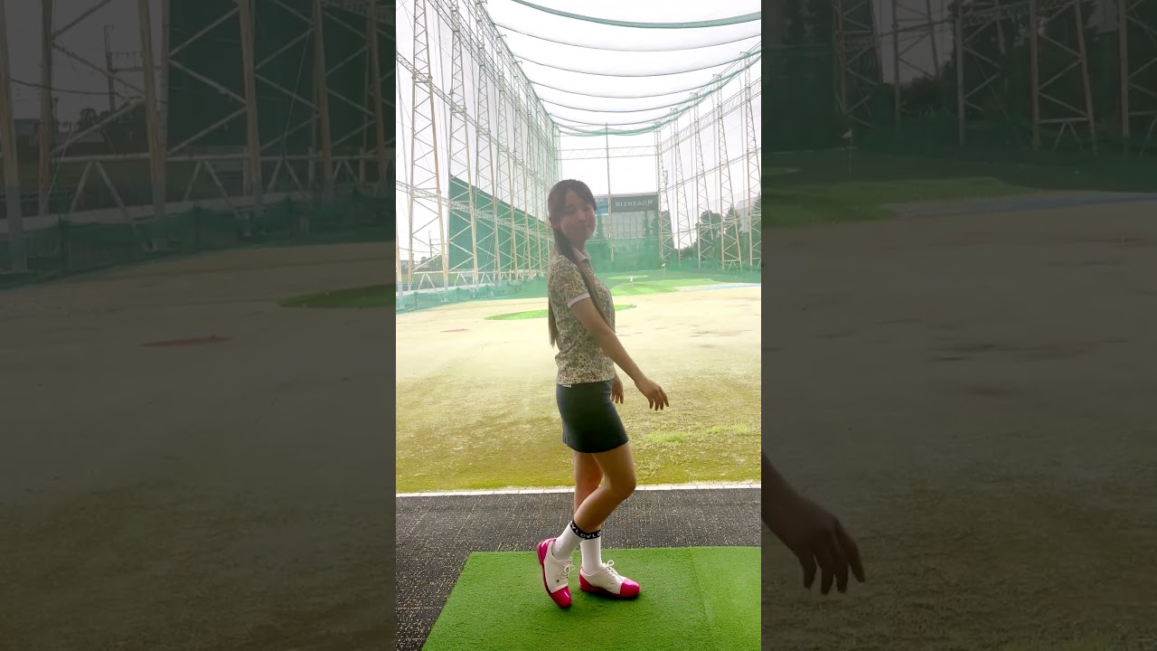上村さや香のゴルフ練習コーデ⛳👚#ゴルフファッション#セントフォースゴルフクラブ#上村さや香 #ゴルフ#ゴルフ女子#golf