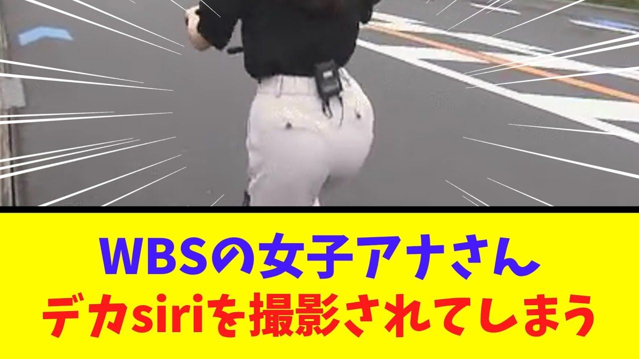 【角谷暁子アナ】WBSの女子アナさん、デカsiriを撮影されてしまう【2ch反応集】