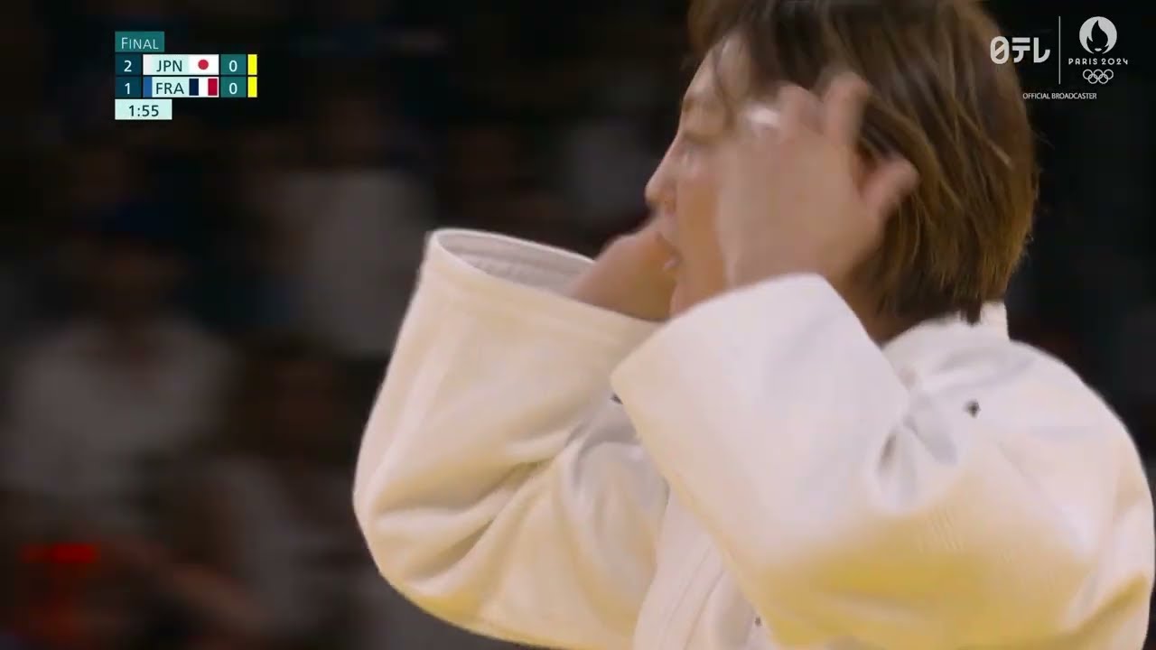 【柔道混合団体決勝】角田夏実 2階級上を巴投げで一本🔥｜パリオリンピック™