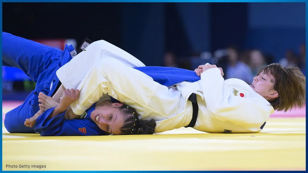 【柔道女子】角田夏実 腕ひしぎ十字固めで一本勝ち！45秒の秒殺で初戦突破｜パリオリンピック 柔道女子48キロ級1回戦