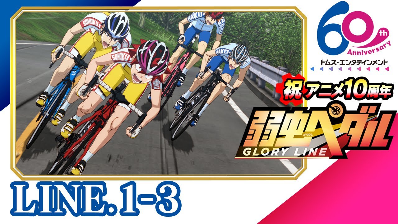 [1-3話] 弱虫ペダル GLORY LINE(4期) 24年9月8日(日)まで特別公開│祝アニメ放送10周年＆TMSアニメ60周年