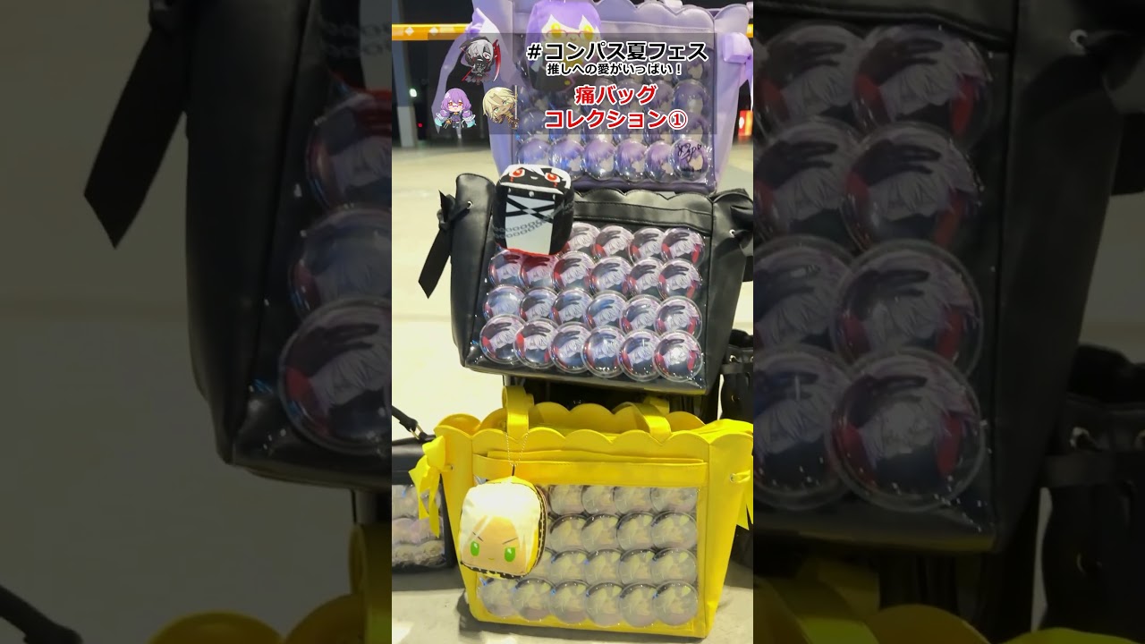 推しへの愛がいっぱい！痛バッグコレクション①【#コンパス 夏フェスin愛知】#shorts #痛バ #痛バッグ