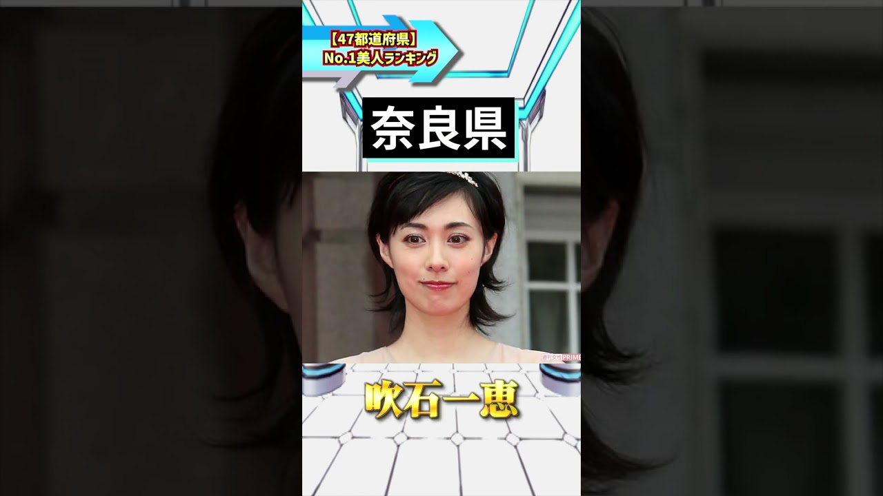 【47都道府県】No.1美人ランキング #都道府県 #美人 #芸能人 #ランキング動画