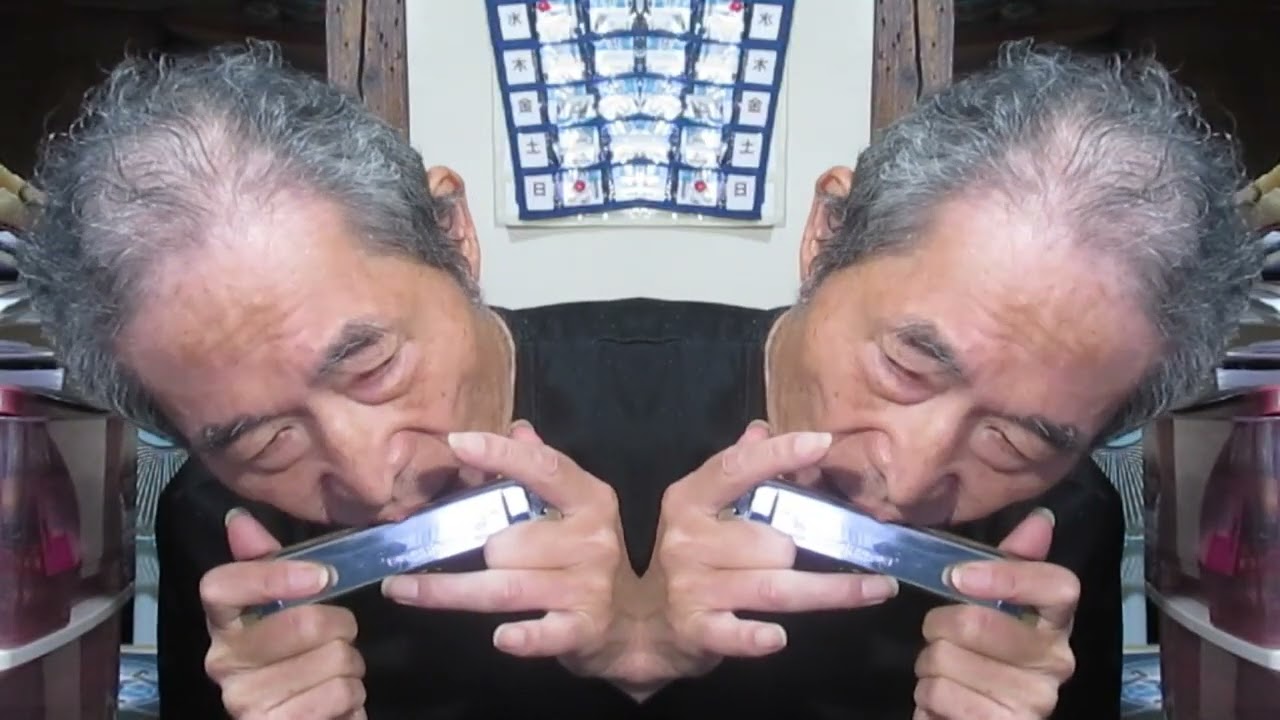 #青山和子 #愛と死を見つめて #Harmonica #3D_Title_Test #Yanatake_Sadao #Ai_to_Si_o_Mitumete
