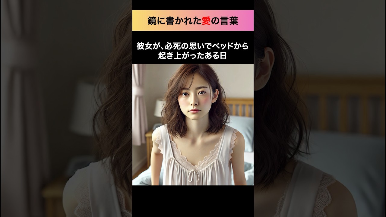 鏡に書かれた愛の言葉 #感動する話 #泣ける話 #shorts