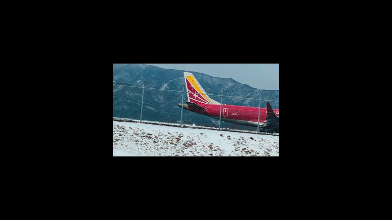 JA１４FJ離陸信州まつもと空港 #飛行場