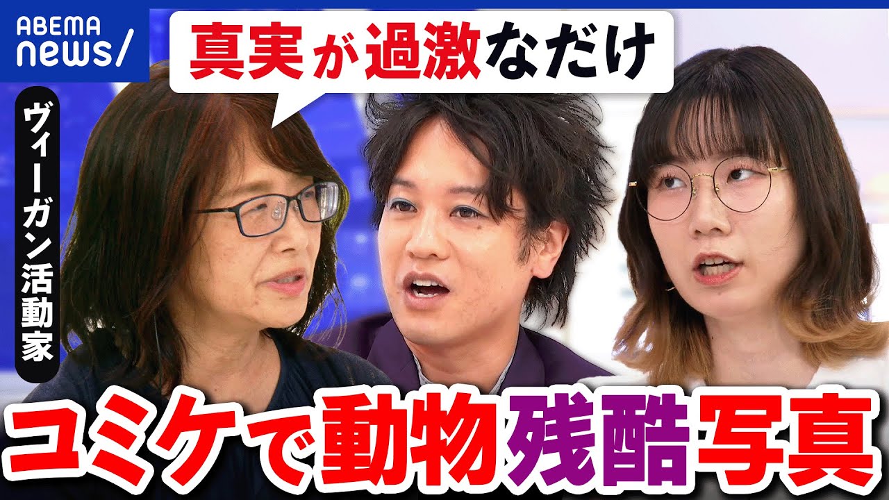 【ヴィーガン】コミケで残酷な動物写真...問題提起の目的と効果は？抗議活動の主催者と議論｜アベプラ